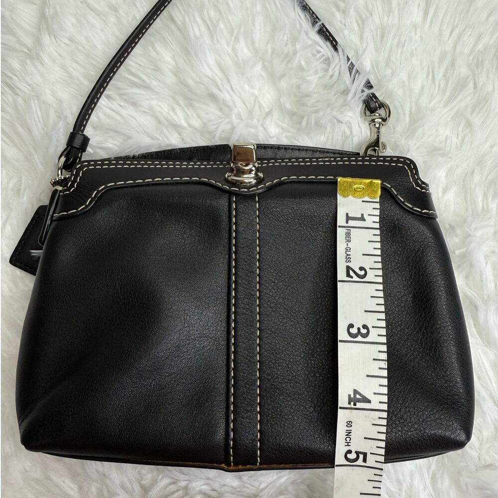 y2k COACH Black Signature Canvas Mini Purse Wristlet - Picture 11 of 11